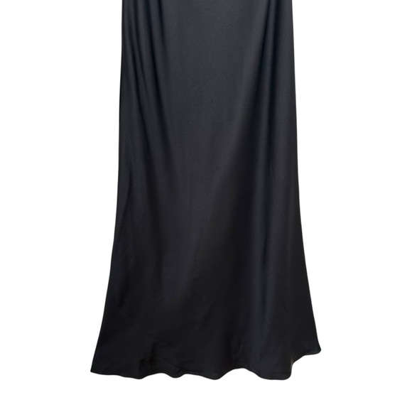 ELIE TAHARI Black Silk One-Shoulder Maxi Dress Braided Strap Evening Gown Sz 10 - Picture 4 of 14